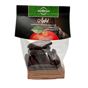 Apfelringe in Zartbitter-Schokolade